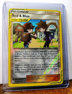 POKEMON RED & BLUE 202/236 REVERSE HOLO COSMIC ECLIPSE TAG TEAM LP-NM - Image 5