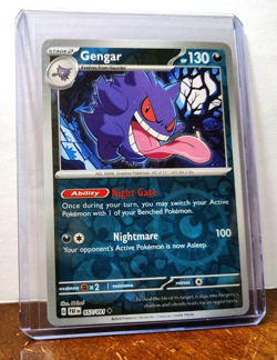 POKEMON GENGAR 057/091 REVERSE HOLO PALDEAN FATES NM NEAR MINT - Image 5