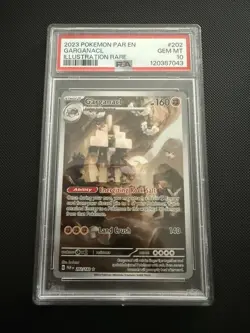 2023 Pokemon Paradox Rift Garganacl Illustration Rare 202/182 PSA 10 - Image 1