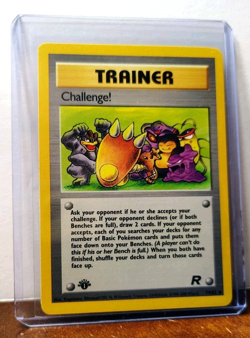 POKEMON CHALLENGE! 74/82 1ST EDITION TRAINER TEAM ROCKET LP MACHAMP MUK SNORLAX - Image 5