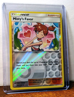POKEMON MISTY'S FAVOR 202/236 REVERSE HOLO TRAINER UNIFIED MINDS LP - Image 5