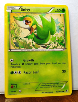 POKEMON SNIVY RC1/RC25 LEGENDARY TREASURES RADIANT COLLECTION NM NEAR MINT - Image 1