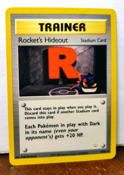 POKEMON ROCKET'S HIDEOUT 63/64 TRAINER NEO REVELATION MP-HP GENGAR - Image 1