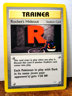 POKEMON ROCKET'S HIDEOUT 63/64 TRAINER NEO REVELATION LP-NM GENGAR - Image 1