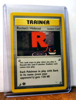 POKEMON ROCKET'S HIDEOUT 63/64 1ST EDITION TRAINER NEO REVELATION LP-NM GENGAR - Image 5