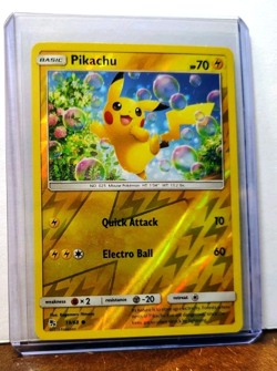 POKEMON PIKACHU 19/68 REVERSE HOLO HIDDEN FATES LP-NM - Image 5