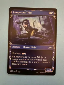 Prosperous Thief - Showcase - 336 - Kamigawa: Neon Dynasty - MTG - NEO - Image 1