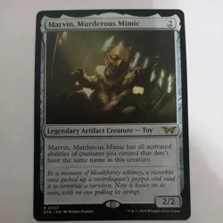MTG Rare Marvin, Murderous Mimic Magic the Gathering Duskmourn House of Horror - Image 1