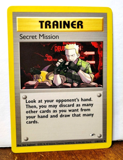 POKEMON SECRET MISSION 118/132 TRAINER GYM HEROES LP-NM - Image 1