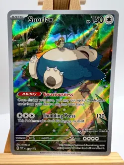 Pokemon TCG - S&V 151 - SVP051 Snorlax - Pokemon Center Stamped Promo - NM/M - Image 1