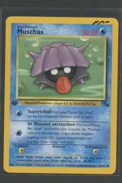 Muschas 1. Edition | Fossil 54/62 | Pokemon Karte Deutsch Near Mint- 2000 WOTC - Image 1