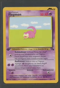 Flegmon 1. Edition | Fossil 55/62 | Pokemon Karte Deutsch NM- 2000 WOTC - Image 1