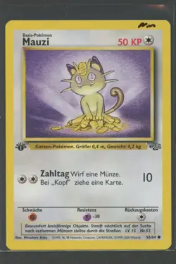 Mauzi 1. Edition | Dschungel 56/64 | Pokemon Karte Deutsch Near Mint 2000 WOTC - Image 3
