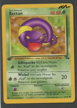 Rettan 1. Edition | Fossil 46/62 | Pokemon Karte Deutsch NM- 2000 WOTC - Image 5