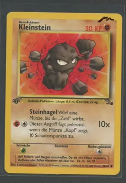 Kleinstein 1. Edition | Fossil 47/62 | Pokemon Karte Deutsch Near Mint 2000 WOTC - Image 3