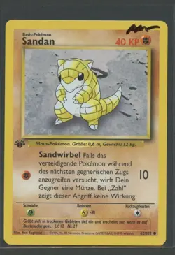 Sandan 1. Edition | Basis Set 62/102 | Pokemon Karte Deutsch NM- 1999 Base Set - Image 3