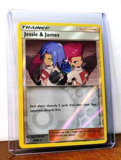 POKEMON JESSIE & JAMES 58/68 REVERSE HOLO RARE HIDDEN FATES NM NEAR MINT - Image 5