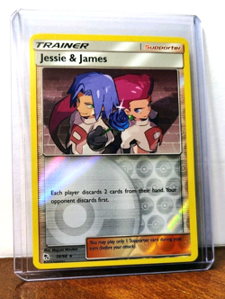 POKEMON JESSIE & JAMES 58/68 REVERSE HOLO RARE HIDDEN FATES TEAM ROCKET LP-NM - Image 5