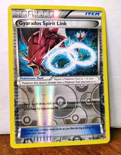 POKEMON GYARADOS SPIRIT LINK 101/122 REVERSE HOLO TRAINER BREAKPOINT LP - Image 1