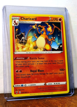 POKEMON CHARIZARD 025/185 NON-HOLO RARE VIVID VOLTAGE LP - Image 5