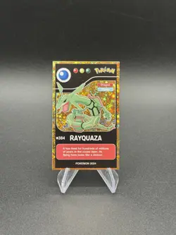 Pokemon Rayquaza #384 Gold Foil Pokedex Black Edition 2024 Peru Us Seller - Image 1