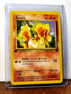 POKEMON PONYTA 64/82 1ST EDITION TEAM ROCKET LP-NM - Image 5