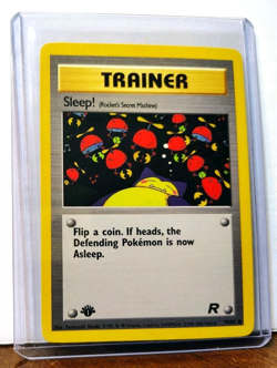 POKEMON SLEEP! 79/82 1ST EDITION TRAINER TEAM ROCKET LP-NM SNORLAX - Image 5