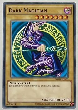 Dark Magician YGLD-ENA03 (LP) Common Unlimited 2020 Yu-Gi-Oh! TCG Card - Image 1