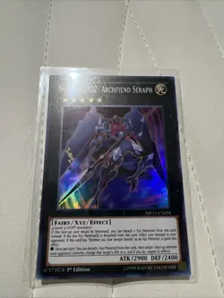 Yugioh! - Number C102: Archfiend Seraph JUSH-EN056 - Super Rare - 1'st Ed. - Image 1