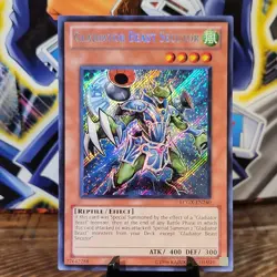 Yu-Gi-Oh! Gladiator Beast Secutor UNLIMITED LCGX-EN240 Secret Rare Near Mint NM - Image 1