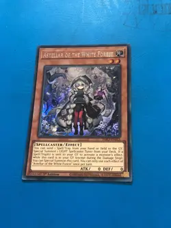 YUGIOH Secret Rare Astellar Of The White Forest INFO-EN013 1st Edition - Image 1