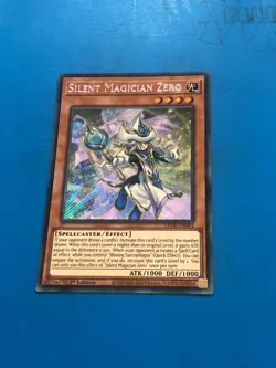YUGIOH Secret Rare Silent Magician Zero LEDE-EN003 1st Edition - Image 1