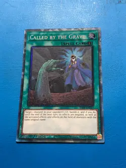 YUGIOH Collector's Rare Called By The Grave RA01-EN057 1st Edition - Image 1