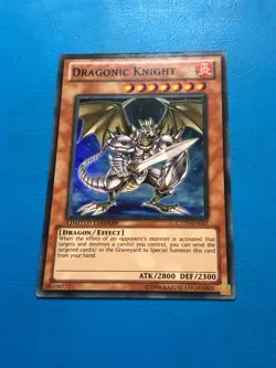 YUGIOH Super Rare Dragonic Knight CT07-EN017 - Image 1