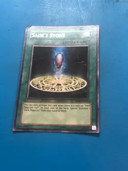 YUGIOH Secret Rare Sage's Stone ROD-EN003 PLAYED - Image 1