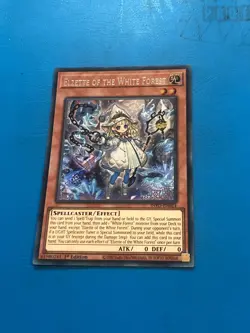 YUGIOH Secret Rare Elzette Of The White Forest INFO-EN014 1st Edition - Image 1