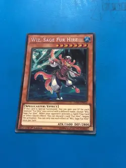 YUGIOH Secret Rare Wiz, Sage Fur Hire DASA-EN022 1st Edition - Image 1