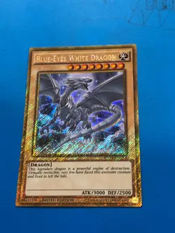 YUGIOH Gold Rare Blue-Eyes White Dragon MVP1-ENGV4 - Image 1