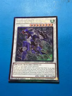 YUGIOH Ultimate Rare Crystal Wing Synchro Dragon RA02-EN029 1st Edition - Image 1