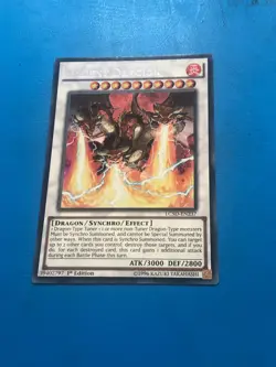YUGIOH Secret Rare Trident Dragion LC5D-EN237 1st Edition PLAYED - Image 1