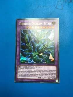 YUGIOH Ultra Rare Thunder Dragon Titan MP19-EN182 - Image 1