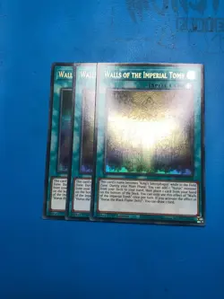 YUGIOH 3x Ultra Rare Walls Of The Imperial Tomb MP25-EN168 1st Edition - Image 1