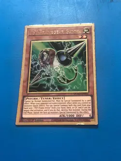 YUGIOH Gold Rare PSY-Framegear Gamma MGED-EN012 1st Edition PLAYED - Image 1