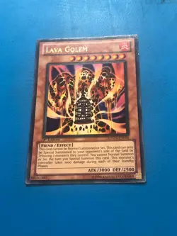 YUGIOH Ultra Rare Lava Golem SDMA-EN014 1st Edition PLAYED - Image 1