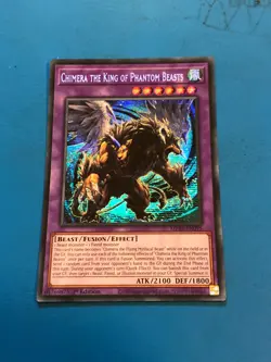 YUGIOH Secret Rare Chimera The King Of Phantom Beasts MP24-EN095 1st Edition - Image 1