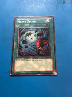 YUGIOH Common Heavy Storm YSD-EN027 PLAYED - Image 1