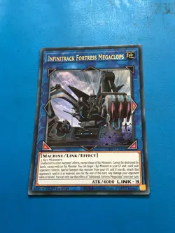 YUGIOH Ultra Rare Infinitrack Fortress Megaclops MP20-EN216 1st Edition - Image 1