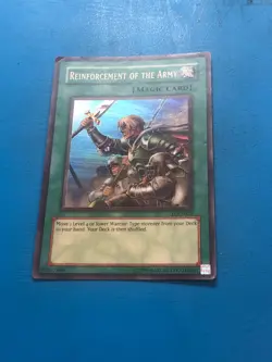 YUGIOH Super Rare Reinforcement Of The Army LOD-028 PLAYED - Image 1