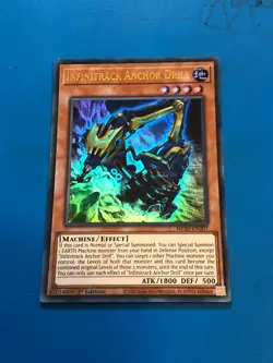 YUGIOH Ultra Rare Infinitrack Anchor Drill MP20-EN207 1st Edition - Image 1
