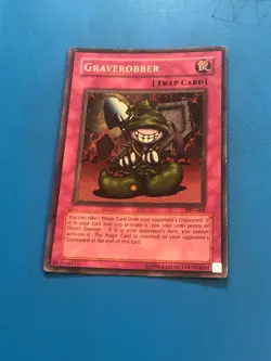 YUGIOH Super Rare Graverobber PSV-008 PLAYED - Image 1